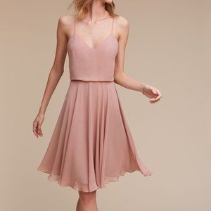 Jenny Yoo Sienna V-neck Lined Circle Skirt…